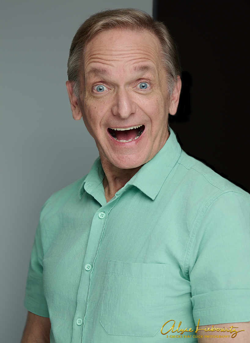Bill Wilusz, actor headshot, goofy, photographed by 3 Chicks That Click Photography