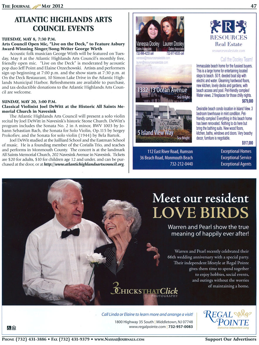 Regal Pointe Independent Living, Journal Feature inside Ad