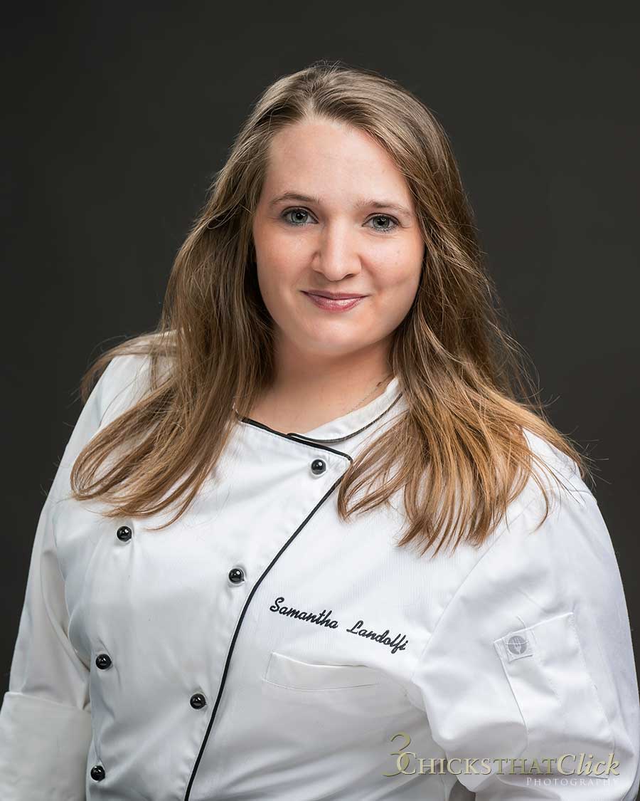 Samantha Landolfi, chef, chef's whites
